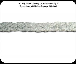 5/2 Rug strand braiding